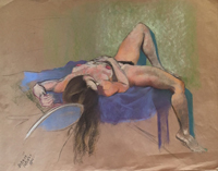 Pastel of "Bianca" by Al Wheelden