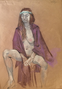 Pastel of "Jeanne" by Al Wheelden