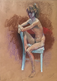 Pastel of "Lisa" by Al Wheelden