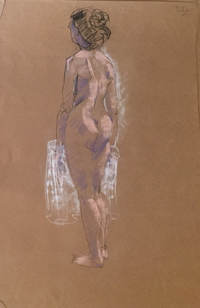 Pastel of "Mary" by Al Wheelden