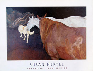 "Horses make the night beautiful" by Susan Hertel